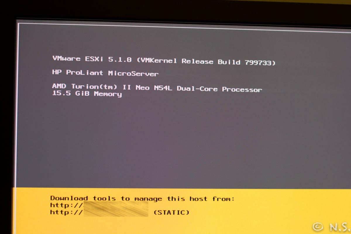 ESXi detected the RAM without issue